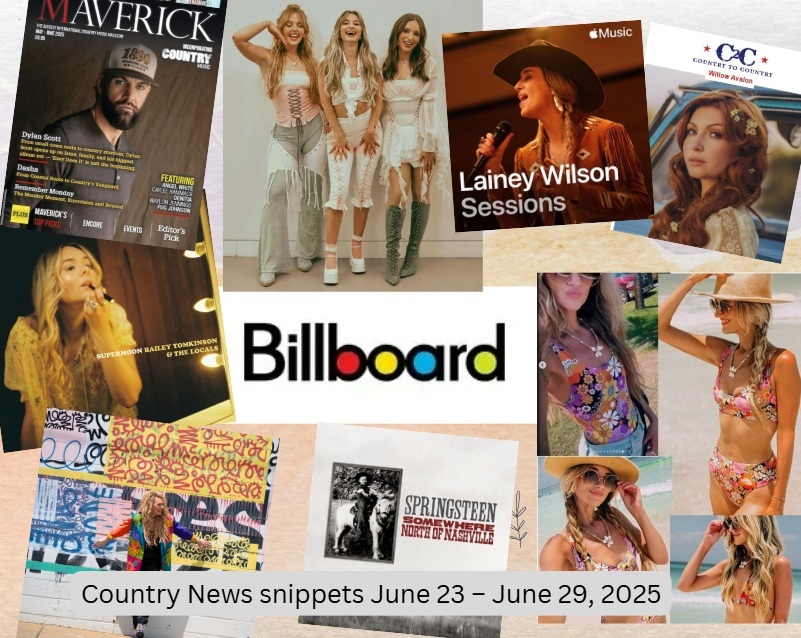 CRoutesNews's tweet image. Country News snippets June 23 – June 29, 2025
UK News, UK Chart News, Billboard Country Charts, Album & Single Releases, US News, Music News, Press Releases, TV, Interviews, Articles & Videos, Fashion, Birthdays
#countrymusicnews
Blog Post
countryroutesnews.blogspot.com/2025/07/countr…