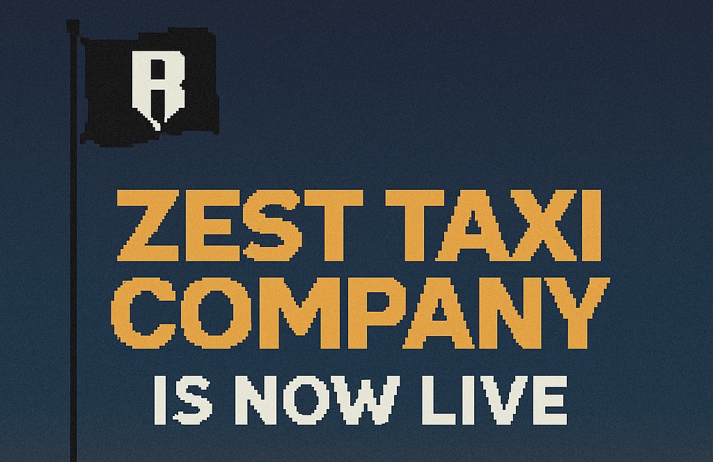 🚖 Zest Taxi Company is now LIVE 🧢

Time to put your taxis to work.

Earn $ZEST. Manage your fleet. Run the streets.

🚘 Start driving: taxi.orangez.io

#ZestTaxiCo #ZEST #Ronin