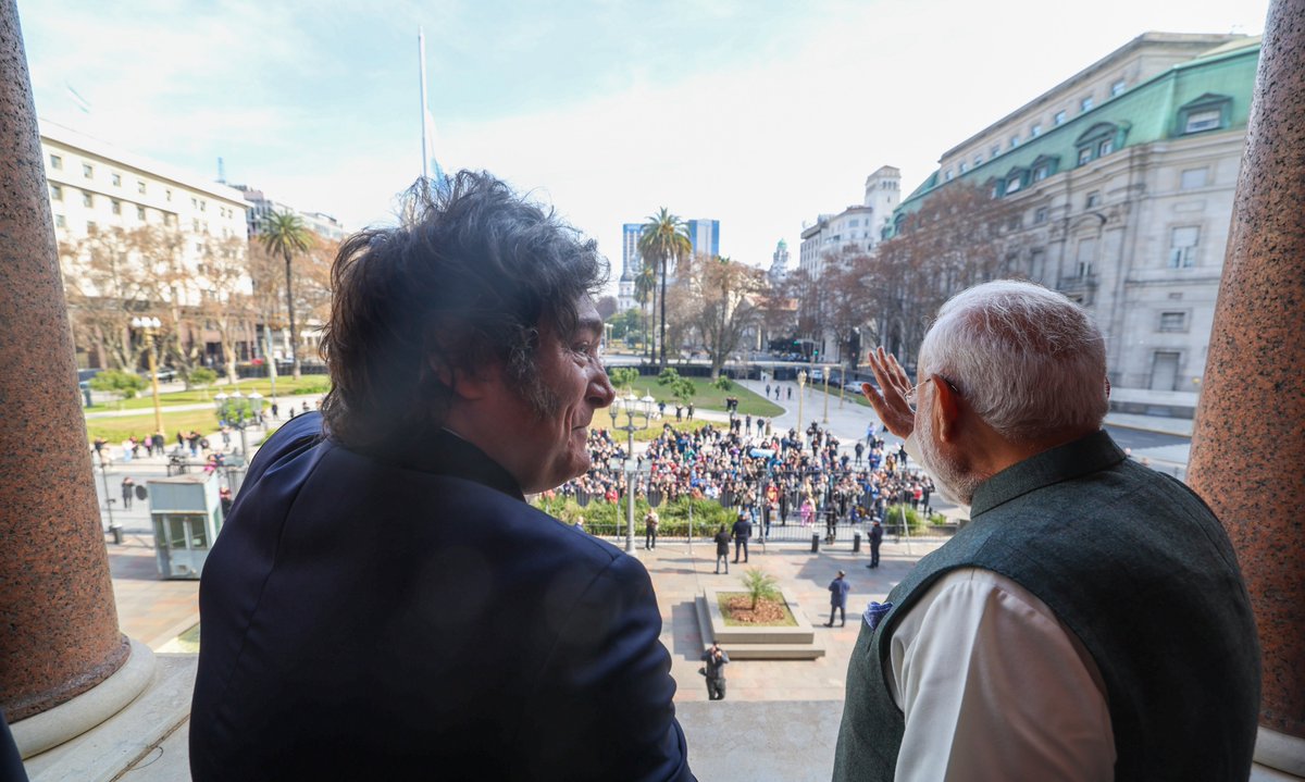 Excellent meeting with President Javier Milei of Argentina. We are marking 75 years of India-Argentina diplomatic relations and 5 years since we elevated our relationship to a Strategic Partnership. We have covered significant ground in our bilateral relations, but we agree that