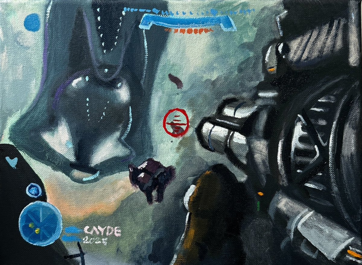 I made an oil painting of Halo Reach