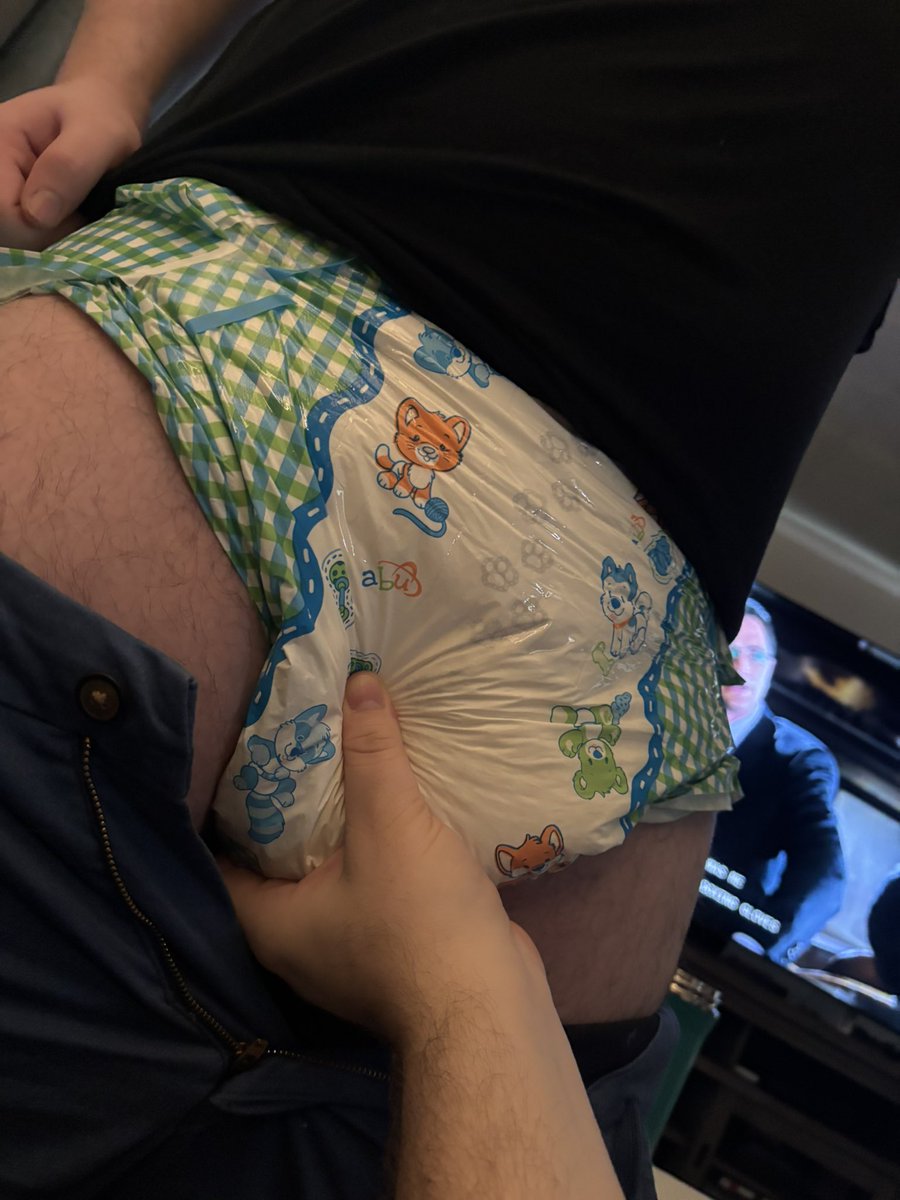 Guess if I’m locked under my soggy diaper 🥵