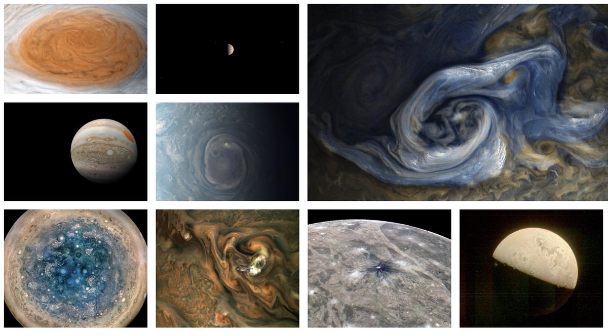 A Fourth of July to remember: this month marks 9 years since the #JunoMission entered orbit around Jupiter on July 4, 2016. See the latest images and science findings at science.nasa.gov/mission/juno and missionjuno.swri.edu