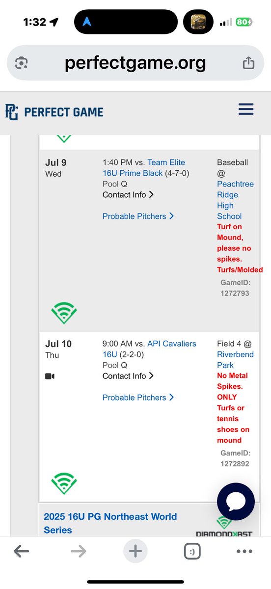Wells Cunningham (@wellscunning26) on Twitter photo Heading to East Cobb for the Perfect Game 16U WWBA National Championship. Here is my schedule for our pool play games below.
<a href="/j_murph35/">John Murphy</a>
<a href="/TheClubhouseCT/">The Clubhouse CT</a>
<a href="/cburybaseball/">Canterbury Baseball</a>
<a href="/PG_NewEngland/">PG_NewEngland</a> Heading to East Cobb for the Perfect Game 16U WWBA National Championship. Here is my schedule for our pool play games below.
<a href="/j_murph35/">John Murphy</a>
<a href="/TheClubhouseCT/">The Clubhouse CT</a>
<a href="/cburybaseball/">Canterbury Baseball</a>
<a href="/PG_NewEngland/">PG_NewEngland</a>