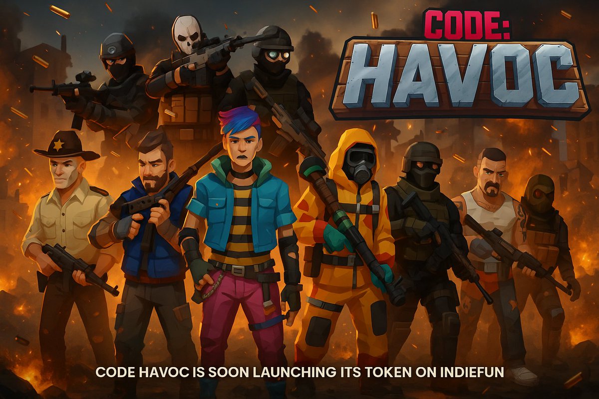 Osegueda_6's tweet photo. ๐จ CODE HAVOC is about to break the game.
๐ฅ Intense shooter action + real crypto rewards.
๐ Coming soon: Exclusive token launch on IndieFun.
๐ฏ Play. Earn. Dominate.
@CodeHavoc
@indiedotfun
#CodeHavoc #TokenLaunch #GameChanger #PlayToEarn https://t.co/AS6t4StuRb