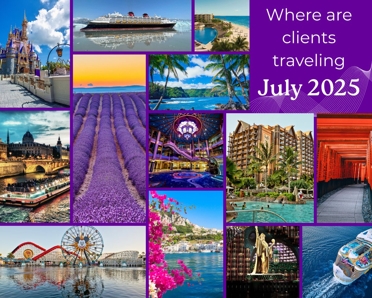 Our July travelers are everywhere! From Walt Disney World to Europe, Alaska, Asia, and Hawaii — by land and sea with Disney, Viking, AmaWaterways, Royal Caribbean &amp; more. Where will your Storybook journey take you?