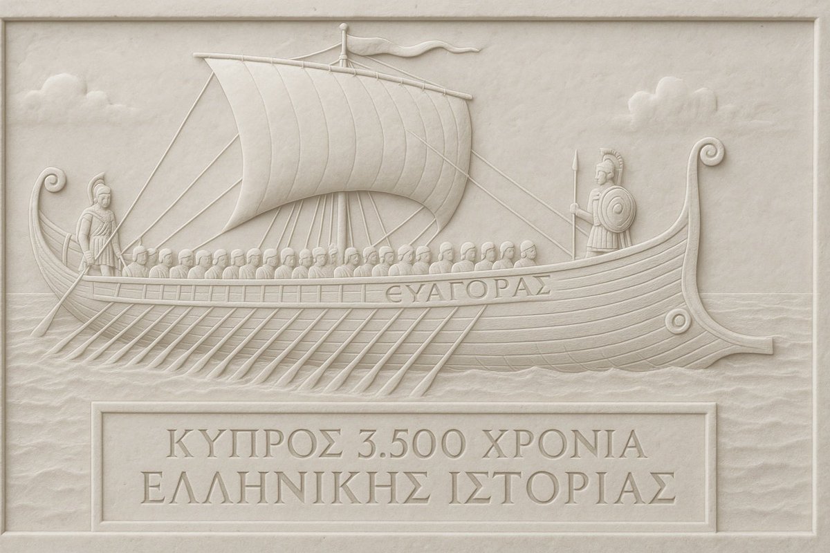 prokaliptika1's tweet image. Ο Κίμων ο Αθηναίος πέθανε στο Κίτιον το 450 π.Χ., υπερασπιζόμενος την Κύπρο. Δεν γνώρισε ποτέ τον Ευαγόρα· τους χώριζαν 75 χρόνια. Τους ένωνε όμως το ίδιο όραμα: μια Κύπρος ελεύθερη από Πέρσες. Ο χρόνος δεν σκοτώνει τις ιδέες των Ελλήνων· τις κληρονομεί σε άξιους συνεχιστές