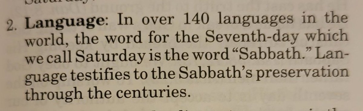 TODAY IS THE 7TH DAY SABBATH

NOT SATURDAY

SATURDAY IS A PAGAN NAME