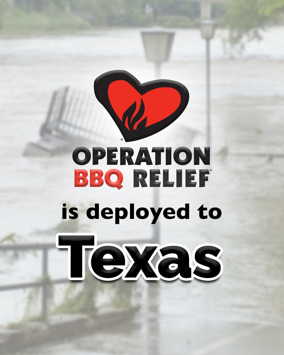 Operation BBQ Relief (@opbbqrelief) on Twitter photo We’ve deployed to Kerrville, TX in response to catastrophic flooding.
Here’s how you can help ⬇️
✅ Know of mass feeding needs? Email operations@obr.org
✅ Local? Volunteer: OBR.org
💛 $25 = 4 hot meals
Donate to support our mission at OBR.org We’ve deployed to Kerrville, TX in response to catastrophic flooding.
Here’s how you can help ⬇️
✅ Know of mass feeding needs? Email operations@obr.org
✅ Local? Volunteer: OBR.org
💛 $25 = 4 hot meals
Donate to support our mission at OBR.org