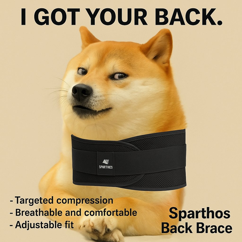 ItHurtscom's tweet image. “When your spine’s acting like it pays rent – tighten it up with Sparthos! 💥
Breathable, adjustable, and sassier than your pain.
Because back pain shouldn’t have the final say. 😎

👀 Available now at ithurts.com/lumbar-support…
#NeckPainRelief #SleepStruggles #ChronicPainHumor…