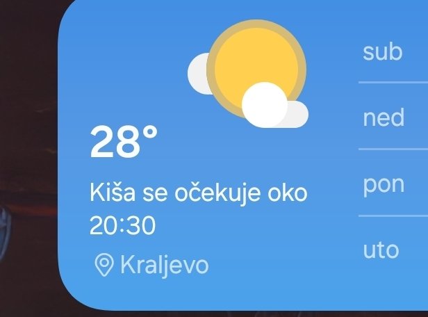 828282882 dana nije padala kiša i taman nakon što operem kola oni najave kišu pa znaš šta