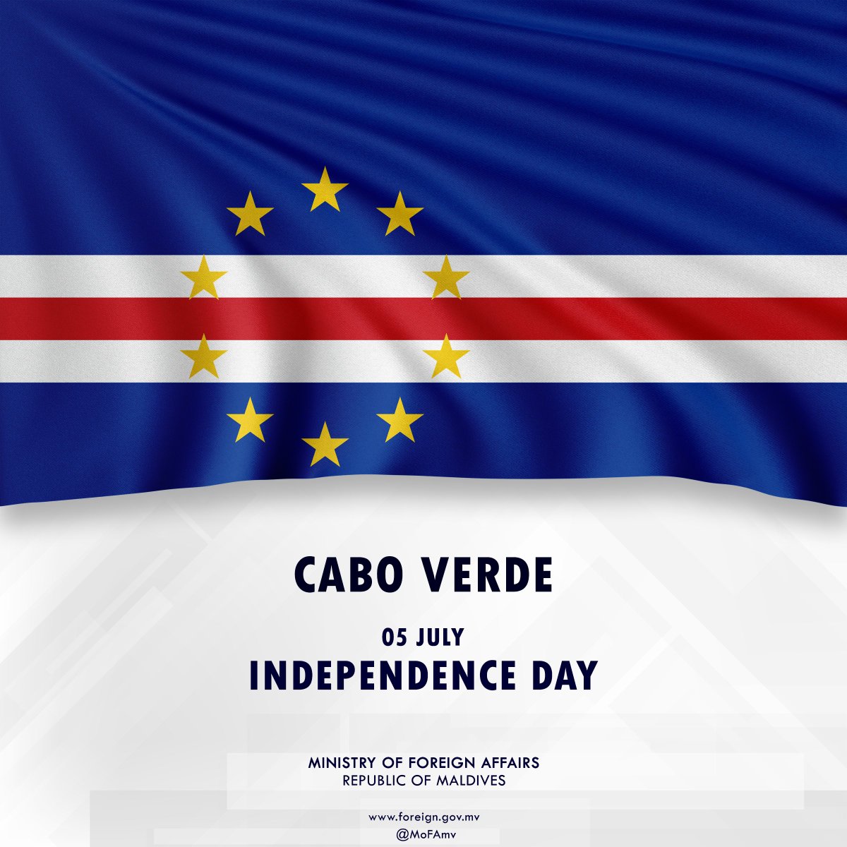 Foreign Minister Dr. Khaleel sends Independence Day greetings to the Foreign Minister of Cabo Verde

📃 Press Release | t.ly/nattH