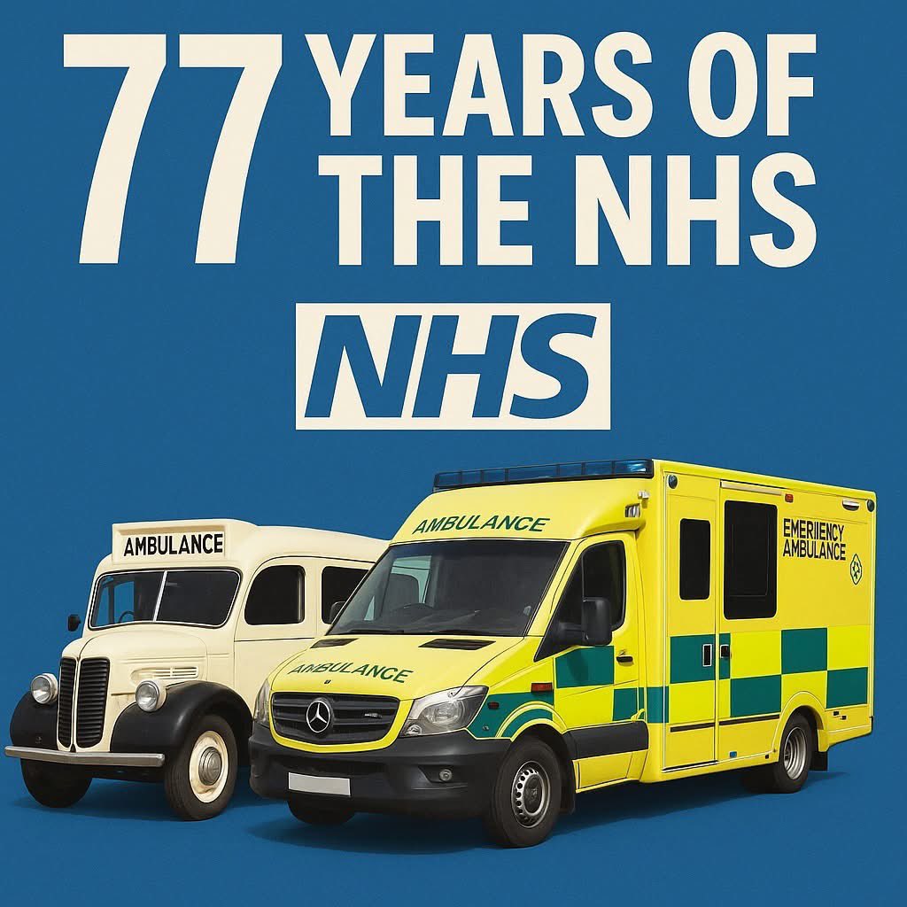 🎉💙 Happy 77th Birthday to the NHS! 💙🎉

Today we’re celebrating 77 incredible years of care, compassion, and innovation from our NHS. 

#NHS77 #HappyBirthday