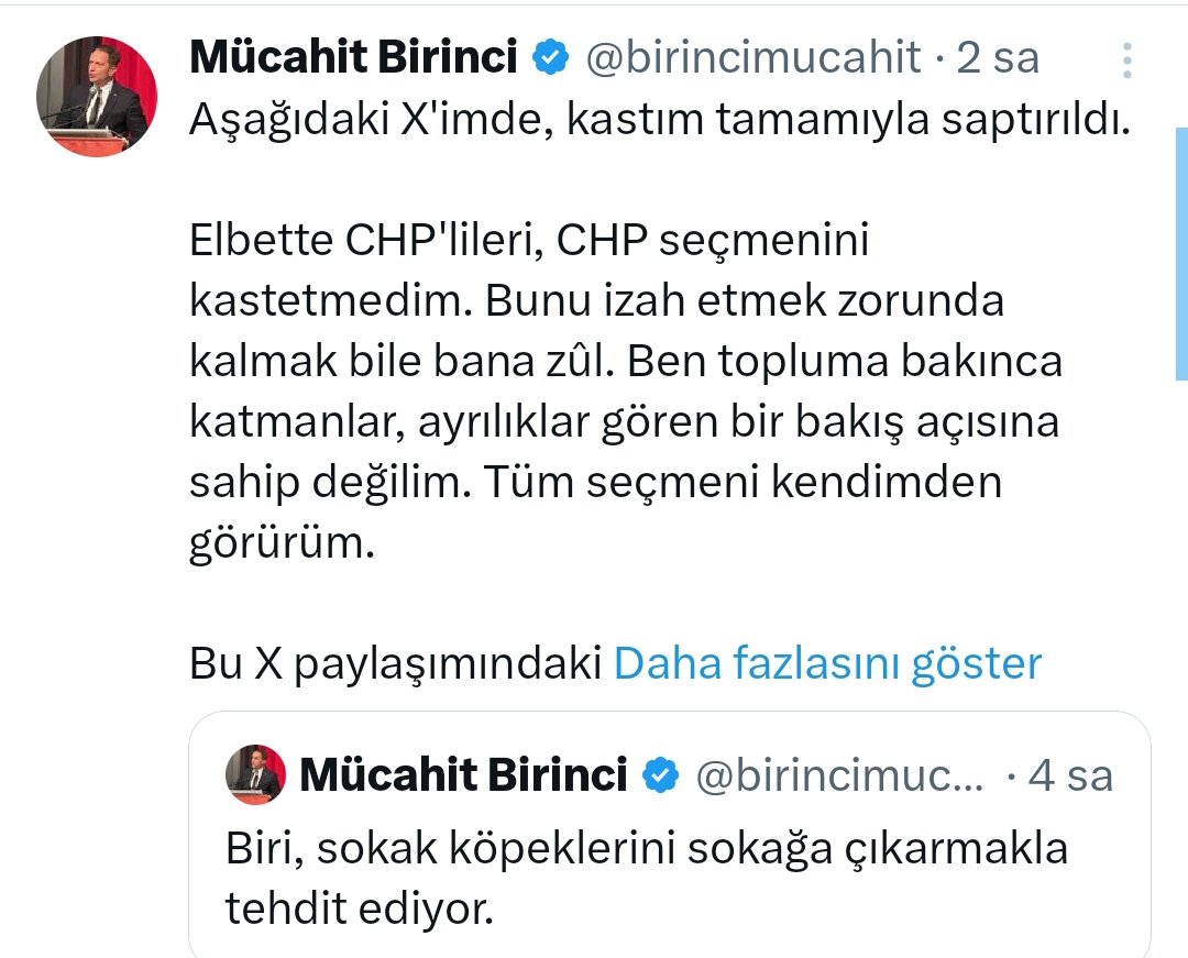 Ahanda geldi...
Mücahit ten   tükürüğünu   yalama twiti