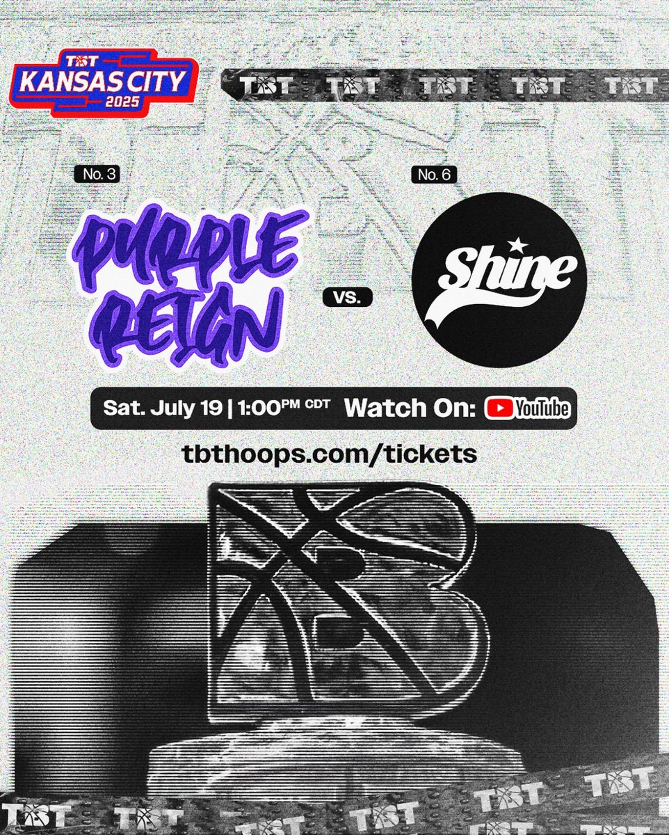 Purple Reign (@purplereigntbt) on Twitter photo Buy your tickets today to see us play July 19th at the Municipal Arena 1 PM
Hope everyone enjoyed their July 4th!
#Emaw 
ticketmaster.com/tbt-kansas-cit… Buy your tickets today to see us play July 19th at the Municipal Arena 1 PM
Hope everyone enjoyed their July 4th!
#Emaw 
ticketmaster.com/tbt-kansas-cit…