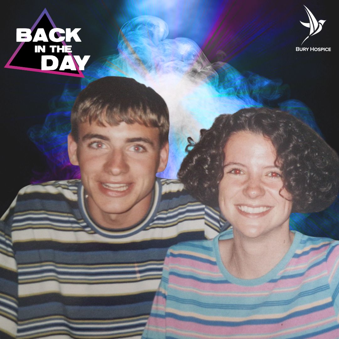 When Alison met Jason on the Roxy dancefloor, it would mark the start of a lifelong partnership.

buryhospice.org.uk/news-2025/back…

Now, you can have a great time re-living your favourite nightclubbing moments at Back In The Day.