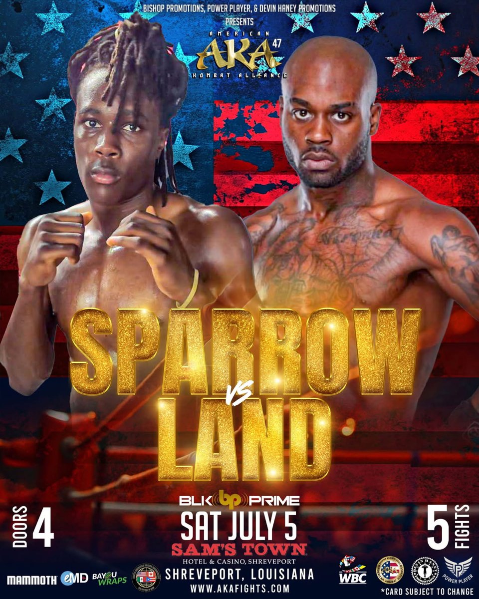 SportsinLou's tweet image. 🥊 Good luck to Kentucky’s Pryce Sparrow! 🥊

You saw him win his first pro fight in April — now he’s back in the ring tonight in Shreveport. Let’s go, Pryce! 💥

#TeamSparrow #KentuckyBoxing #ProFight