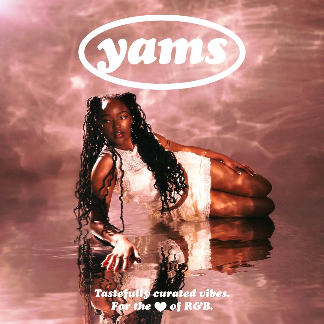 new R&amp;B music on <a href="/yamstheplaylist/">YAMS🍠</a> 🍠

feat. <a href="/divinelightbody/">divine lightbody</a> <a href="/brentfaiyazbr/">Brent Faiyaz Brasil</a> <a href="/BINTABEEE/">؟</a> <a href="/e_noxz/">noxz /𝚗𝚘𝚔𝚜/</a> <a href="/hamzaa/">Hamzaa</a> <a href="/Jessiereyez/">Doing great things bitch</a> <a href="/OlympiaVitalis/">Olympia Vitalis</a> <a href="/DJ_Indications/">Durand Jones & The Indications</a> <a href="/AlexiaJayy__/">Alexia 💕</a> <a href="/ayanna/">Äyanna</a> <a href="/_octoberlondon/">october london</a> <a href="/sashakeable/">Sasha</a> <a href="/VedoTheSinger/">It’s Vedo Baby™</a> <a href="/leonthomas/">Leon Thomas</a> + more

listen: bio.site/yamstheplaylist