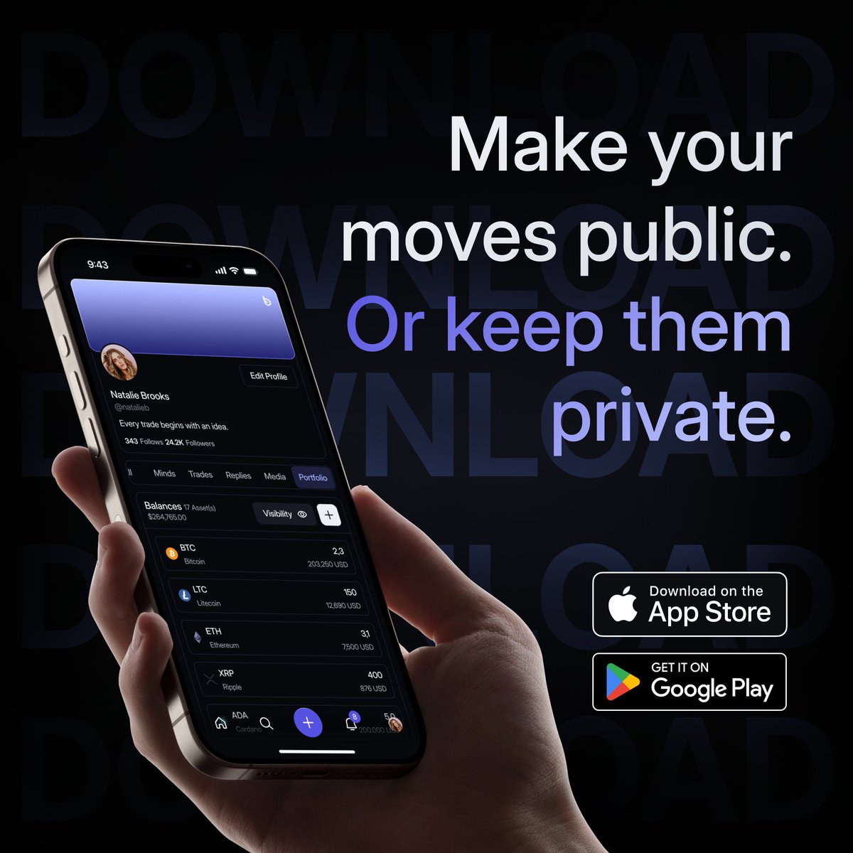 BrolyzFi's tweet image. Track your own portfolio and follow others to see how they decide.
Share your strategy with an organic audience that actually cares. Observe your progress and theirs.
All in one place, with Brolyz.