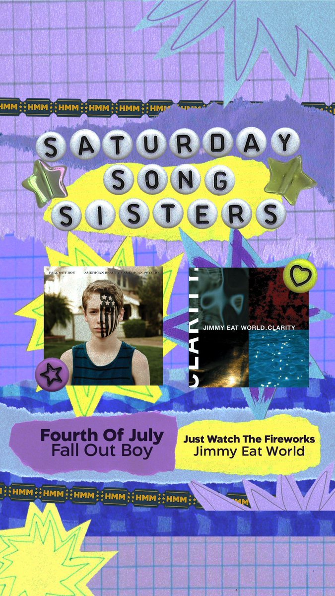 HM_Magazine_'s tweet image. fireworks in any form, in this edition of saturday song sisters. @falloutboy and @jimmyeatworld, correlated by @fixbekahin45.

live now at honorablementionmagazine.com/editorial/sss-…