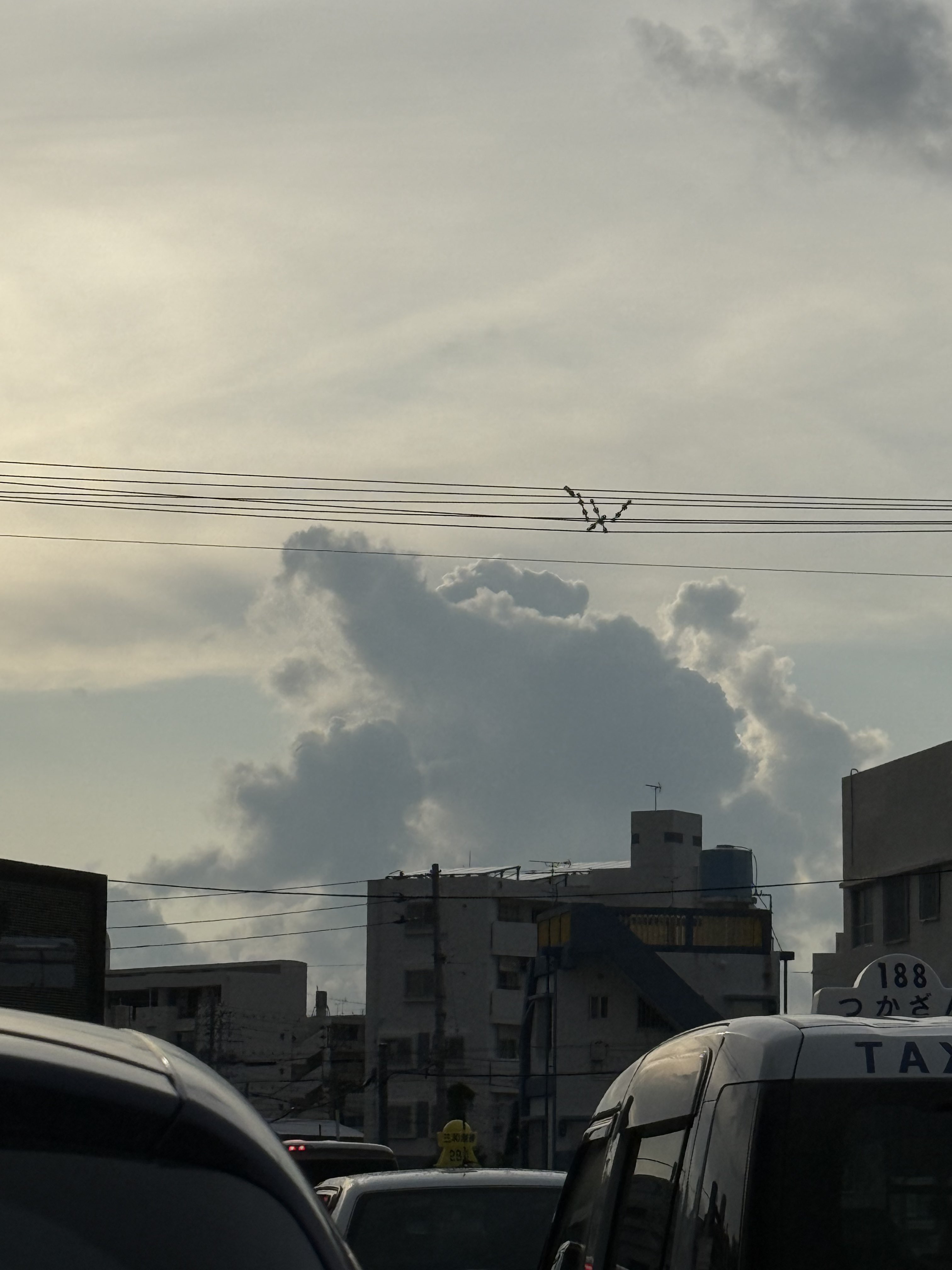 雲の顔 8月25日の雲の写真 丸で囲んだ中になんかいるんだけど ロボット