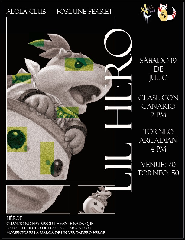 Fortune Ferret (@fortune_ferret) on Twitter photo 🦸 Lil Hero 🦸
Llegamos ahora con un nuevo proyecto "Lil Hero" donde traeremos una clase con un top player 🙌
🎓 <a href="/Rafita_345/">FF | Canario 🐤</a>
📆 Sábado 19 Julio
🎮 SSBU
⏰ 2pm Clase - 4pm Torneo
📍Helechos 1847, Villa Florida, 64810 Monterrey
📝 REGISTRO ABIERTO ⬇️ 🦸 Lil Hero 🦸
Llegamos ahora con un nuevo proyecto "Lil Hero" donde traeremos una clase con un top player 🙌
🎓 <a href="/Rafita_345/">FF | Canario 🐤</a>
📆 Sábado 19 Julio
🎮 SSBU
⏰ 2pm Clase - 4pm Torneo
📍Helechos 1847, Villa Florida, 64810 Monterrey
📝 REGISTRO ABIERTO ⬇️
