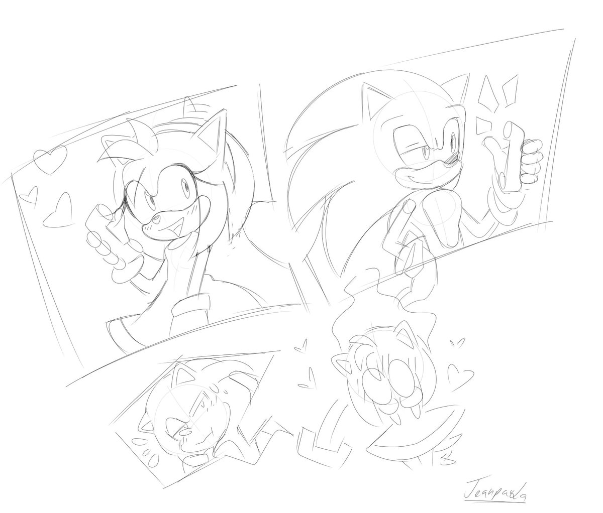 A sketch I made 🩷 #SonAmy #Sonicthehedgehog  #amyrose