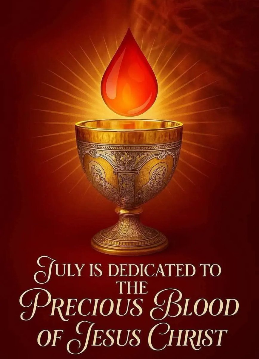 MassCurer's tweet image. SEVEN OFFERINGS OF
THE PRECIOUS BLOOD:
🩸
Eternal Father, I offer Thee the merits of the Most Precious Blood of Jesus, Thy Beloved Son and my Divine Redeemer, for the propagation and exaltation of my dear Mother the Holy Church, for the safety and prosperity of her visible Head,…