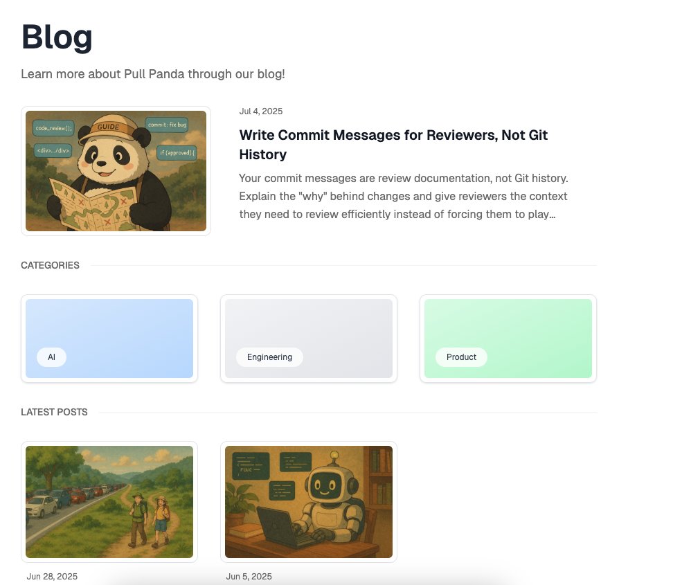 Building a blog for Pull Panda. Procrastination or Vibe Marketing?
