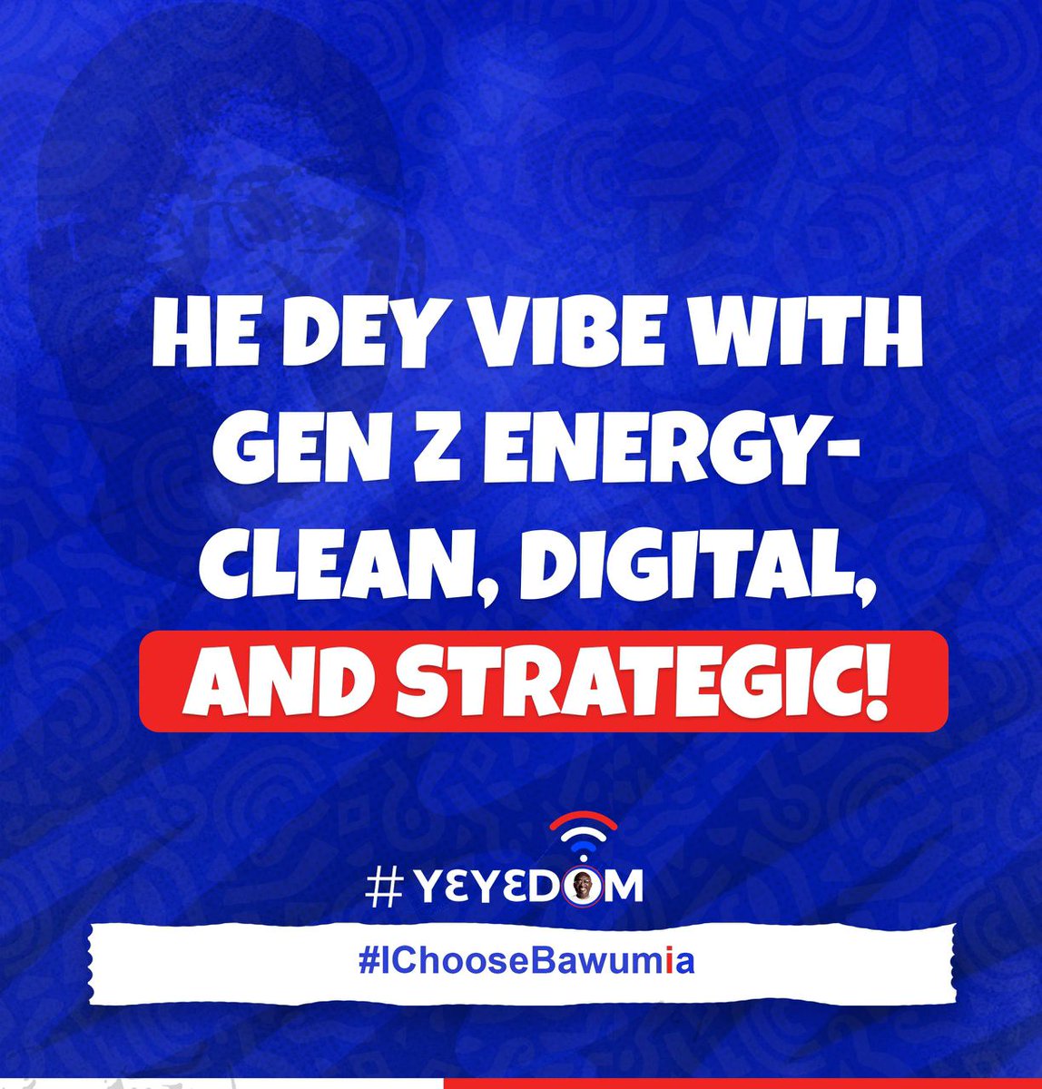 Bawumias vibe dier highly spiritual oo,
He is rich in ideas for a reason because his strategies makes the impossible highly possible. 
Gen z fuor hene BAWUMIA 
#IChooseBawumia
#Y3Y3DOM