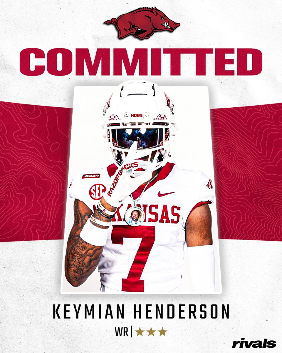 HawgBeat (@arkansasrivals) on Twitter photo 2026 Carthage (Texas) WR Keymian Henderson commits to Arkansas #WPS 
STORY: on3.com/sites/hawg-bea… 2026 Carthage (Texas) WR Keymian Henderson commits to Arkansas #WPS 
STORY: on3.com/sites/hawg-bea…