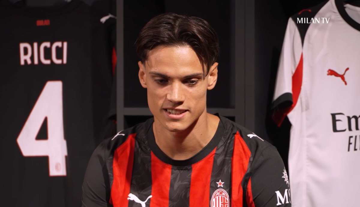 🎙️🇮🇹 | Samuele Ricci to <a href="/MilanTV/">Milan TV</a>: 

“The emotions are high. I have to say that I have never been as nervous as in these days. It goes without saying that it is an honour; we all know what kind of club Milan is. The expectations are also high: it is an important year; I will do my