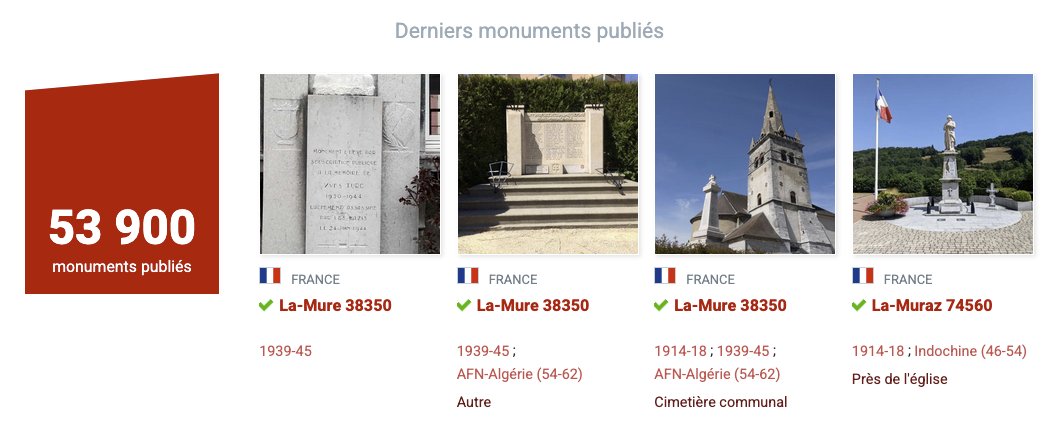 La base est à 53900 fiches à ce jour