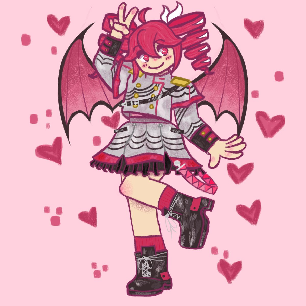 Teto Charm Design idea cuz I love her and you should too 💕
.
.
. #Teto #Tetokasane #tetofanart #UTAU #SynthV #重音テトSV #重音テト