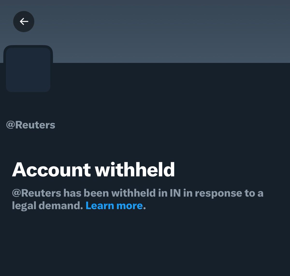 CEOBhaumik's tweet image. 🚨BREAKING: The official X account of news agency Reuters has been blocked in India. The reason for the action remains undisclosed, with no official statement issued at this time.