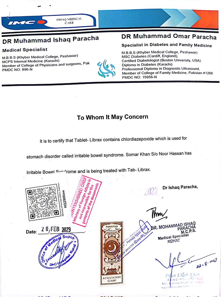 question librax tablets is drugs Why librax was banned in Saudi Arabia Why is the government of Pakistan silent on it