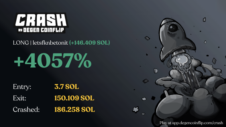 i gamble your yearly salary (@letsfknbetonit) on Twitter photo JUST HIT A MAX WIN ON <a href="/degencoinflip/">Degen Coin Flip</a> I AM ABOUT TO CLIP $BITPILL FOR 50 $SOL FROM MY WALLET
AND AIRDROP IT TO THE LOUDEST COMMUNITIES ON THIS TWEET JUST HIT A MAX WIN ON <a href="/degencoinflip/">Degen Coin Flip</a> I AM ABOUT TO CLIP $BITPILL FOR 50 $SOL FROM MY WALLET
AND AIRDROP IT TO THE LOUDEST COMMUNITIES ON THIS TWEET
