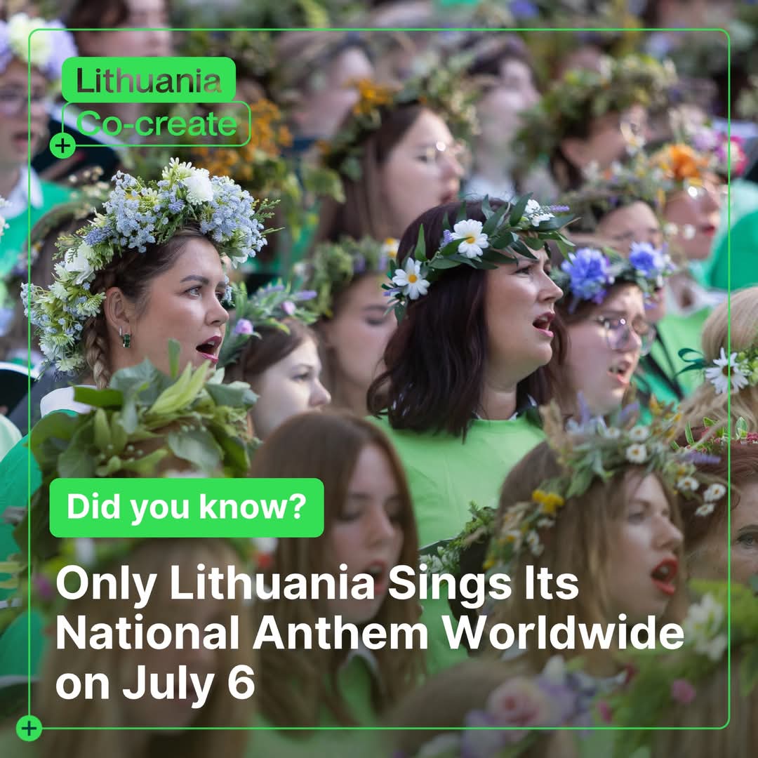 VilmaLTdiplomat's tweet image. On July 6 — 🇱🇹 Statehood Day, the Coronation of King Mindaugas —Lithuanians around the world unite at 21:00 in singing our national anthem together. This year, we sing in the spirit of Čiurlionis—🇱🇹 visionary composer, painter & writer—marking 150 years since his birth. #liepos6
