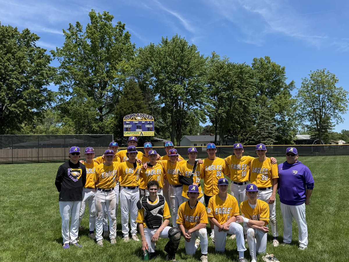 Tyler Stanaszek (@tyler_stanaszek) on Twitter photo Avon Eagles Freshman Baseball
Southwest Conference Champs
Thank you to my coaches and teammates this season!
We put in that work💪🏆
<a href="/baseball_avon/">Avon Baseball</a> <a href="/KMPeters22/">Coach Peters</a> <a href="/CoachScholla/">Coach Scholla</a> Avon Eagles Freshman Baseball
Southwest Conference Champs
Thank you to my coaches and teammates this season!
We put in that work💪🏆
<a href="/baseball_avon/">Avon Baseball</a> <a href="/KMPeters22/">Coach Peters</a> <a href="/CoachScholla/">Coach Scholla</a>