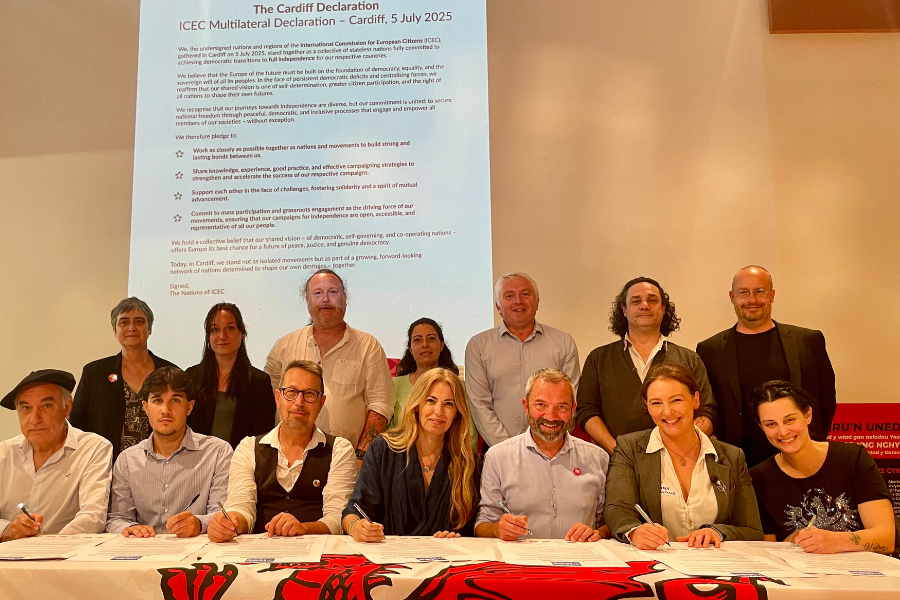 NEW: Scotland is one of seven European countries to have signed a landmark independence declaration