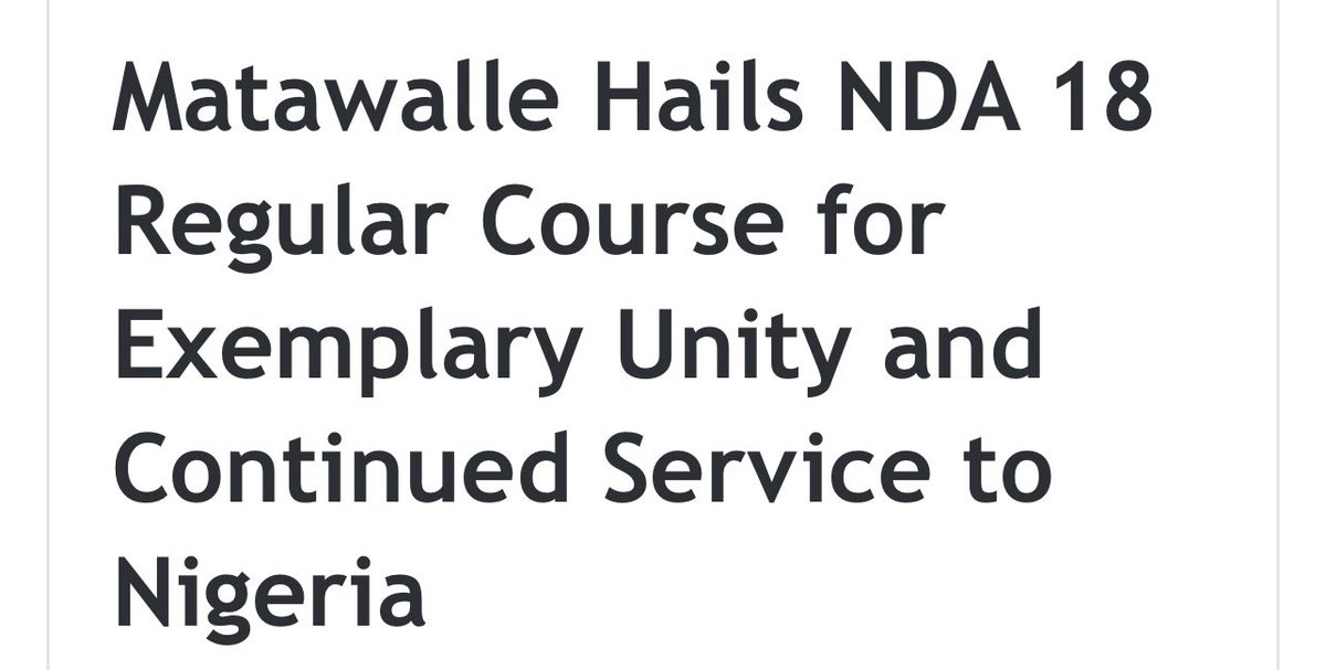 Opobo Merchant (@hcookey) on Twitter photo The Honourable Minister of State for Defence (<a href="/MODInfoNg/">Ministry of Defence, Nigeria</a>), Dr. Bello Muhammad Matawalle (<a href="/Bellomatawalle1/">Dr. Bello Matawalle</a>), has praised the Nigerian Defence Academy (NDA) 18 Regular Course for their unwavering unity and remarkable contributions to national development, both during active service The Honourable Minister of State for Defence (<a href="/MODInfoNg/">Ministry of Defence, Nigeria</a>), Dr. Bello Muhammad Matawalle (<a href="/Bellomatawalle1/">Dr. Bello Matawalle</a>), has praised the Nigerian Defence Academy (NDA) 18 Regular Course for their unwavering unity and remarkable contributions to national development, both during active service