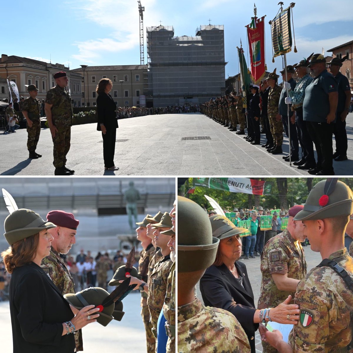 isabellarauti's tweet image. #Alpini 

⛰️ L’Aquila, consegna del Cappello Alpino, simbolo identitario dell’alpinità, ai 130 Volontari in Ferma Iniziale #VFI del corso “Solarolo III” al termine dell’iter formativo di 12 settimane di specializzazione di base con la  settimana conclusiva “immersiva” a L’Aquila