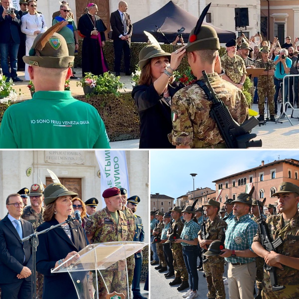 isabellarauti's tweet image. #Alpini 

⛰️ L’Aquila, consegna del Cappello Alpino, simbolo identitario dell’alpinità, ai 130 Volontari in Ferma Iniziale #VFI del corso “Solarolo III” al termine dell’iter formativo di 12 settimane di specializzazione di base con la  settimana conclusiva “immersiva” a L’Aquila