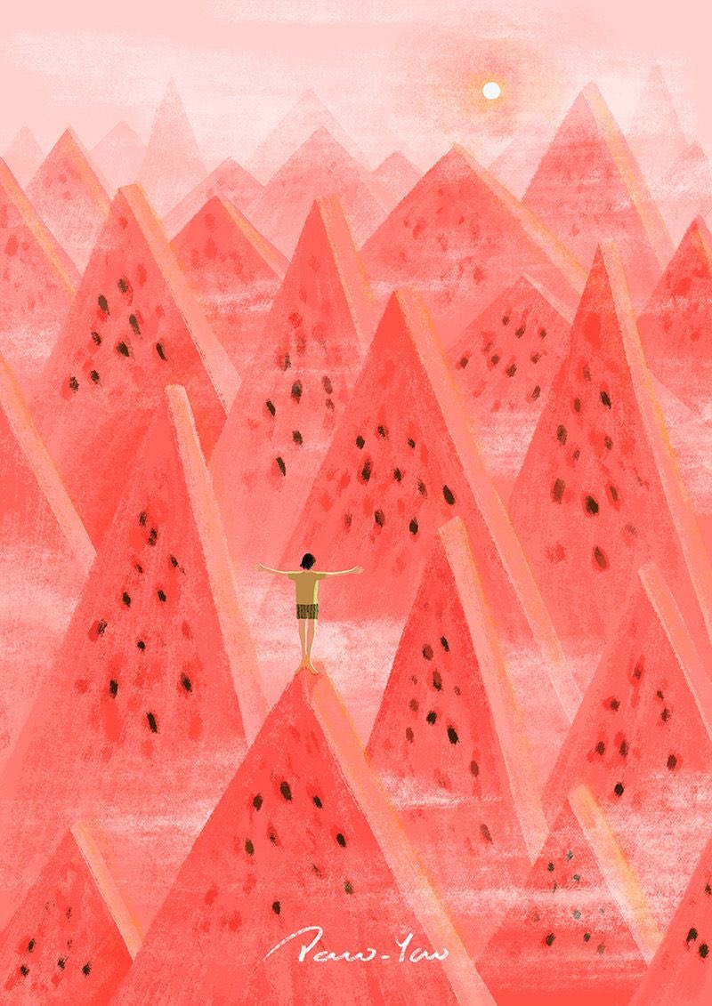 هذا كان مقتطف لقصص الأطفال كتبته من فترة: في البدء كانت القمّة التي يقف عليها هي الطريقة التي يرى بها العالم، لم يتعرَّف على العالم إلا من باب منزله، هذا هو الطريق الصحيح للعالم،عنوان رئيسي