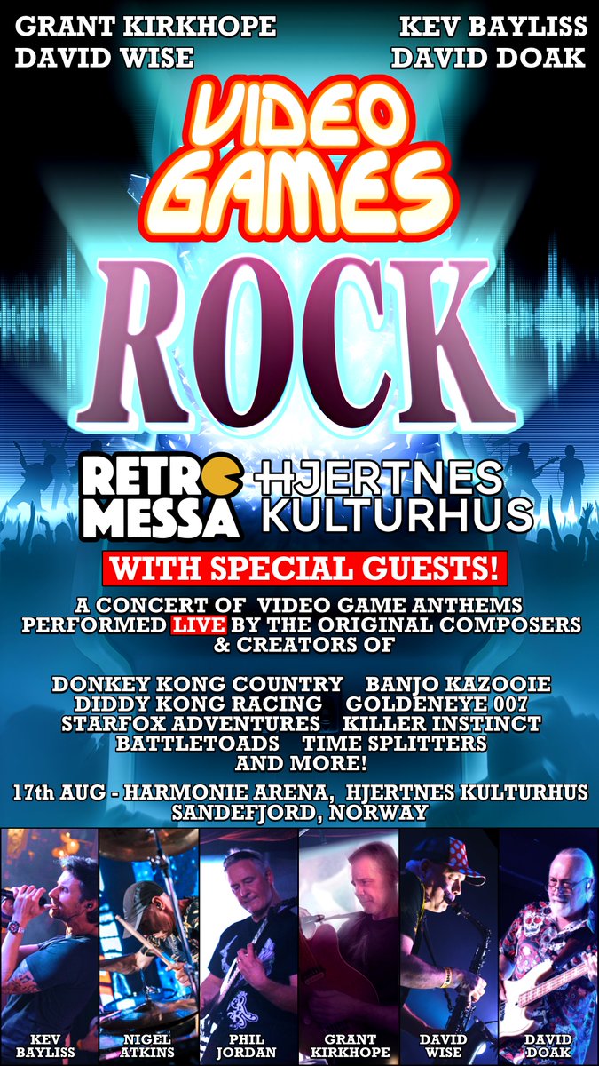 Grant Kirkhope (@grantkirkhope) on Twitter photo LOOK! <a href="/David_Wise/">David Wise | Music Composer & Sound Design VGM</a> <a href="/Kev_Bayliss/">Kev Bayliss. Creator of Donkey Kong (1994-2025)</a> <a href="/drdoak/">David Doak</a> and me are playing an actual live show in Norway, if you're around come and have a listen and shout things at us! LOOK! <a href="/David_Wise/">David Wise | Music Composer & Sound Design VGM</a> <a href="/Kev_Bayliss/">Kev Bayliss. Creator of Donkey Kong (1994-2025)</a> <a href="/drdoak/">David Doak</a> and me are playing an actual live show in Norway, if you're around come and have a listen and shout things at us!