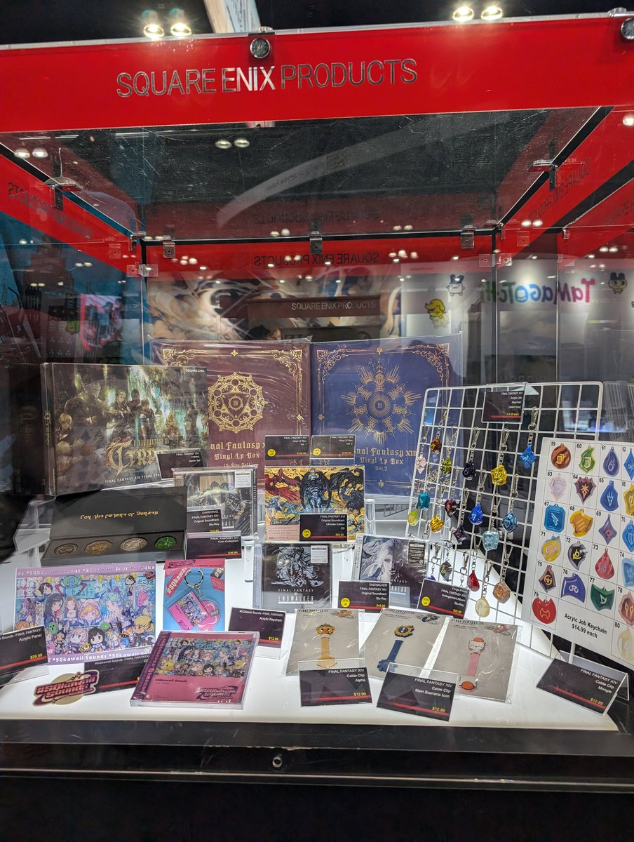 SQEX_MD_NA's tweet image. Make sure to visit the Square Enix booth SH-3314 at #AnimeExpo to shop all the exciting @FF_XIV_EN Merch and more!
Come adopt your very own Fat Cat Plush! Or pickup a Secretlab Lumbar Pillow featuring Alpha or Fat Cat!