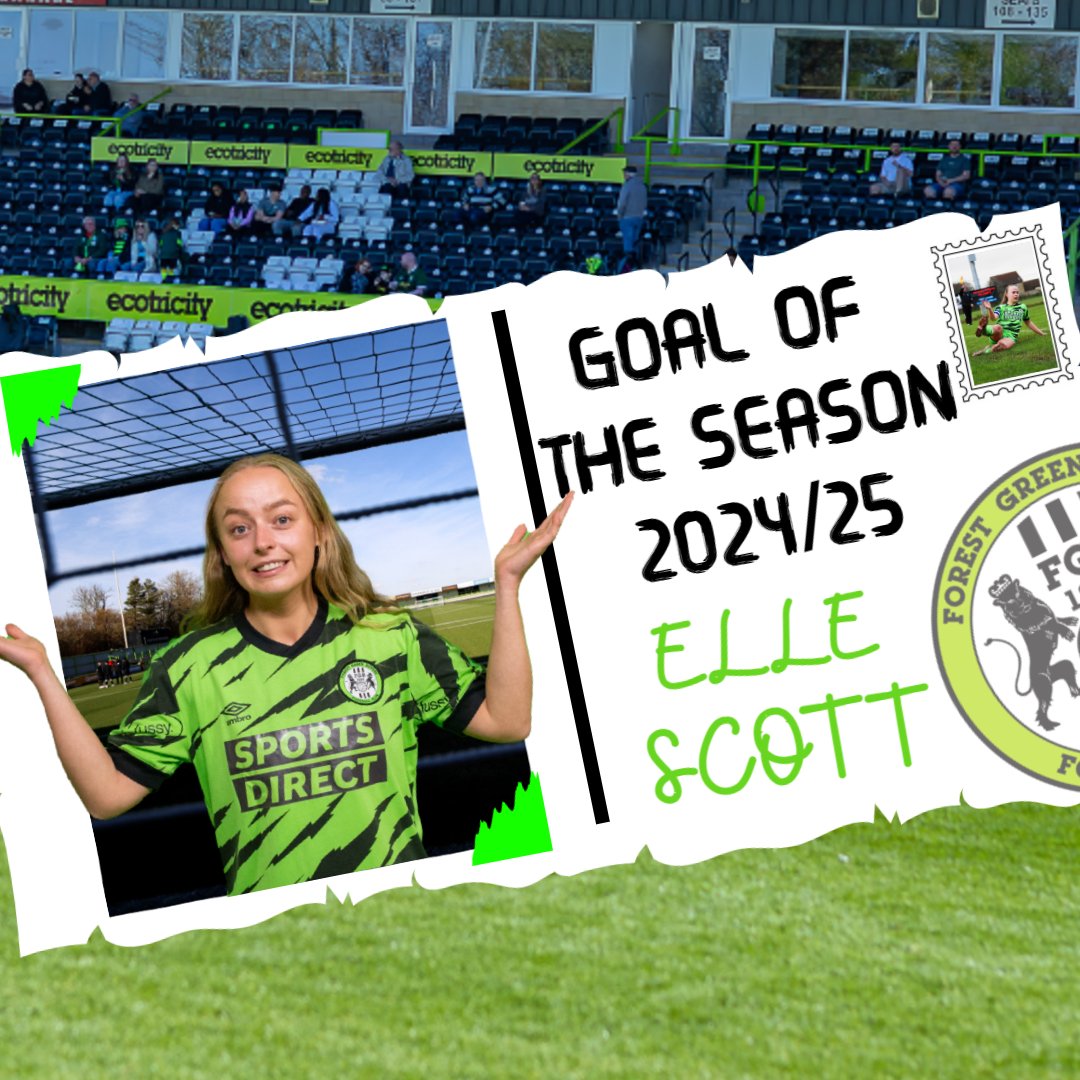 Forest Green Rovers Women (@fgrfc_women) on Twitter photo ⚽️ Goal of the Season!
😮💨 It was that half volley from Scotty.
🎯Precision from range.
#WeAreFGR💚| <a href="/SportsDirectUK/">Sports Direct</a> ⚽️ Goal of the Season!
😮💨 It was that half volley from Scotty.
🎯Precision from range.
#WeAreFGR💚| <a href="/SportsDirectUK/">Sports Direct</a>