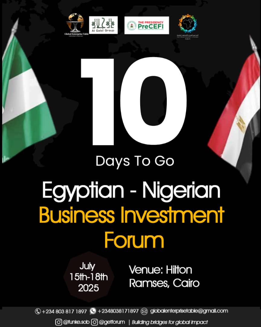 10 DAYS TO GO

The excitement is building up. 🌍✈️
We can’t wait to connect, collaborate, and create impact at the GET Forum in Cairo, Egypt. 🇪🇬

It’s almost time. 

#GETForum2024 #CairoEgypt #CountdownBegins #GlobalEnterpriseTable #NetworkingGoals #PartnershipOpportunities