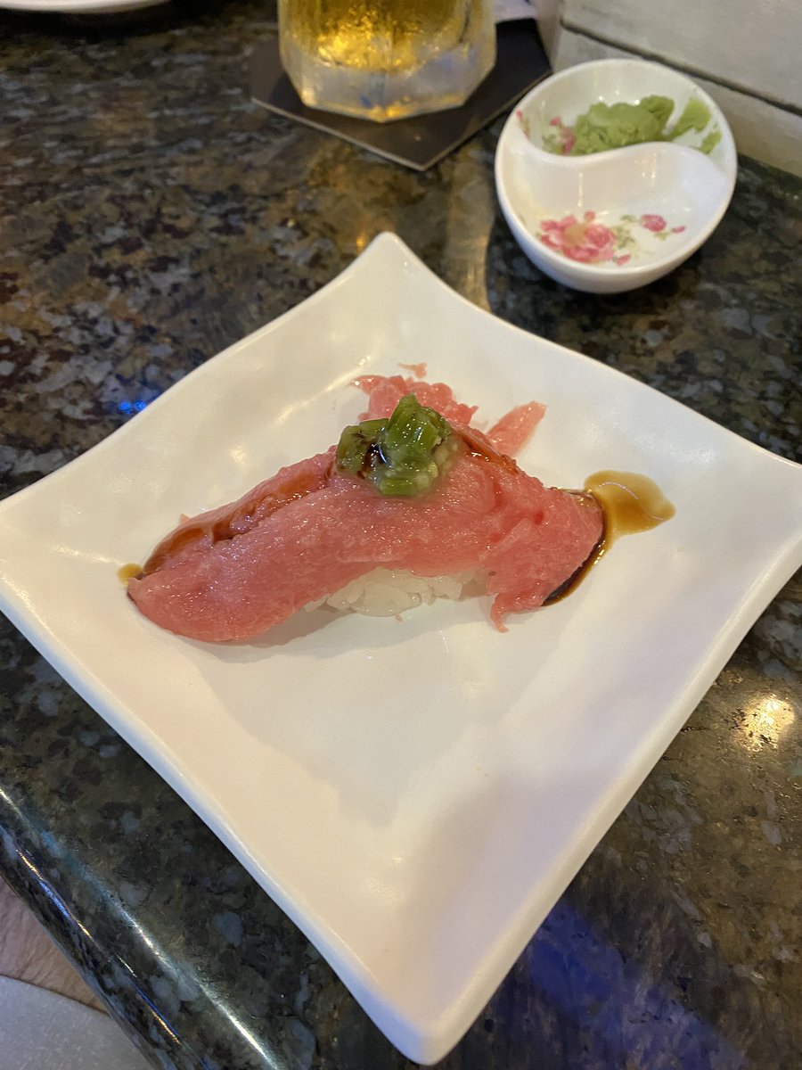SentryOf's tweet image. After nearly 50 years of trying, the very best Toro sushi I’ve had! 🍀or 🍺 I don’t know or care!😘