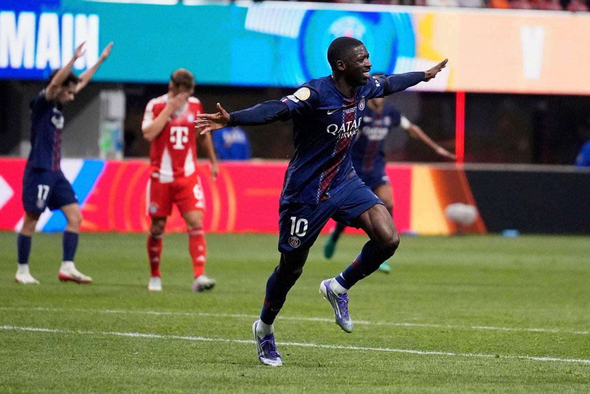 Ousmane Dembélé's game by numbers vs. Bayern:

20 minutes played
10 touches 
3 shots 
3/5 passes completed 
2 touches in opp. box 
1 woodwork hit 
1 shot on target 
1 goal 

His 34th goal of the season for PSG. ⚽️

#FIFACWC