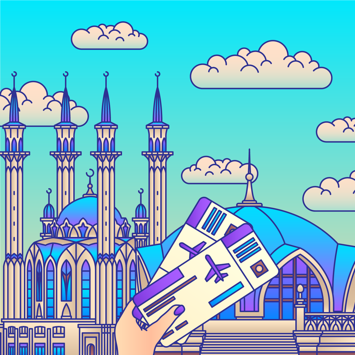 2DFUNS's tweet photo. ✈️ Our promo illustrations for Russia's #1 travel service, https://t.co/f5Re12nZS2

#Art #Design #Illustration #AdobeIllustrator #VectorArt https://t.co/AzSHuRWJwm